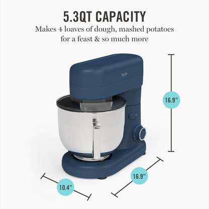 5.3QT Tilt Head Stand Mixer, 12 Speeds, Stainless Steel Bowl