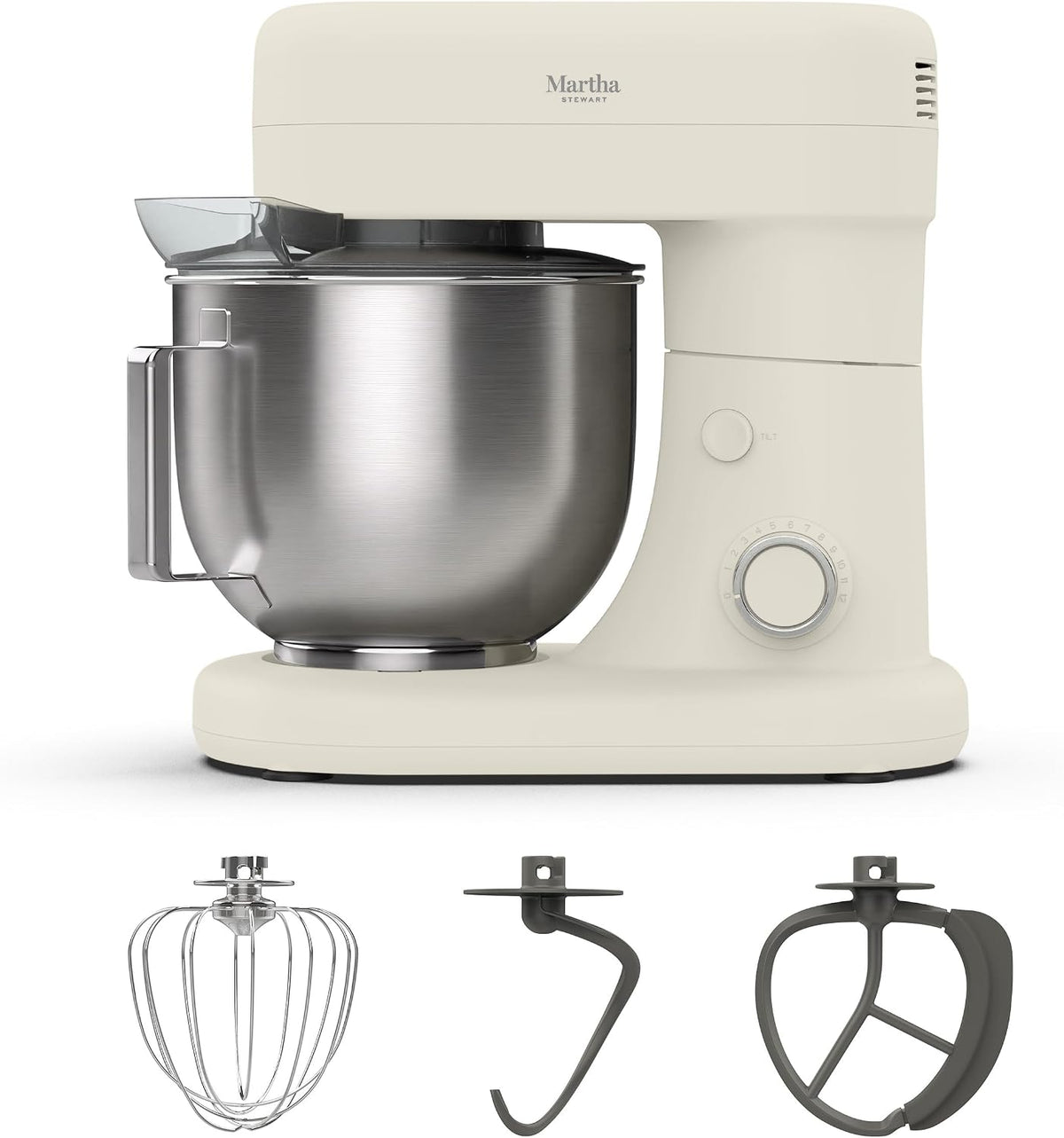 5.3QT Tilt Head Stand Mixer, 12 Speeds, Stainless Steel Bowl