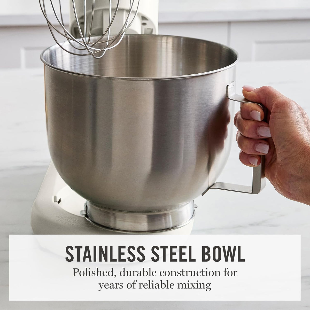 5.3QT Tilt Head Stand Mixer, 12 Speeds, Stainless Steel Bowl