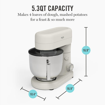 5.3QT Tilt Head Stand Mixer, 12 Speeds, Stainless Steel Bowl