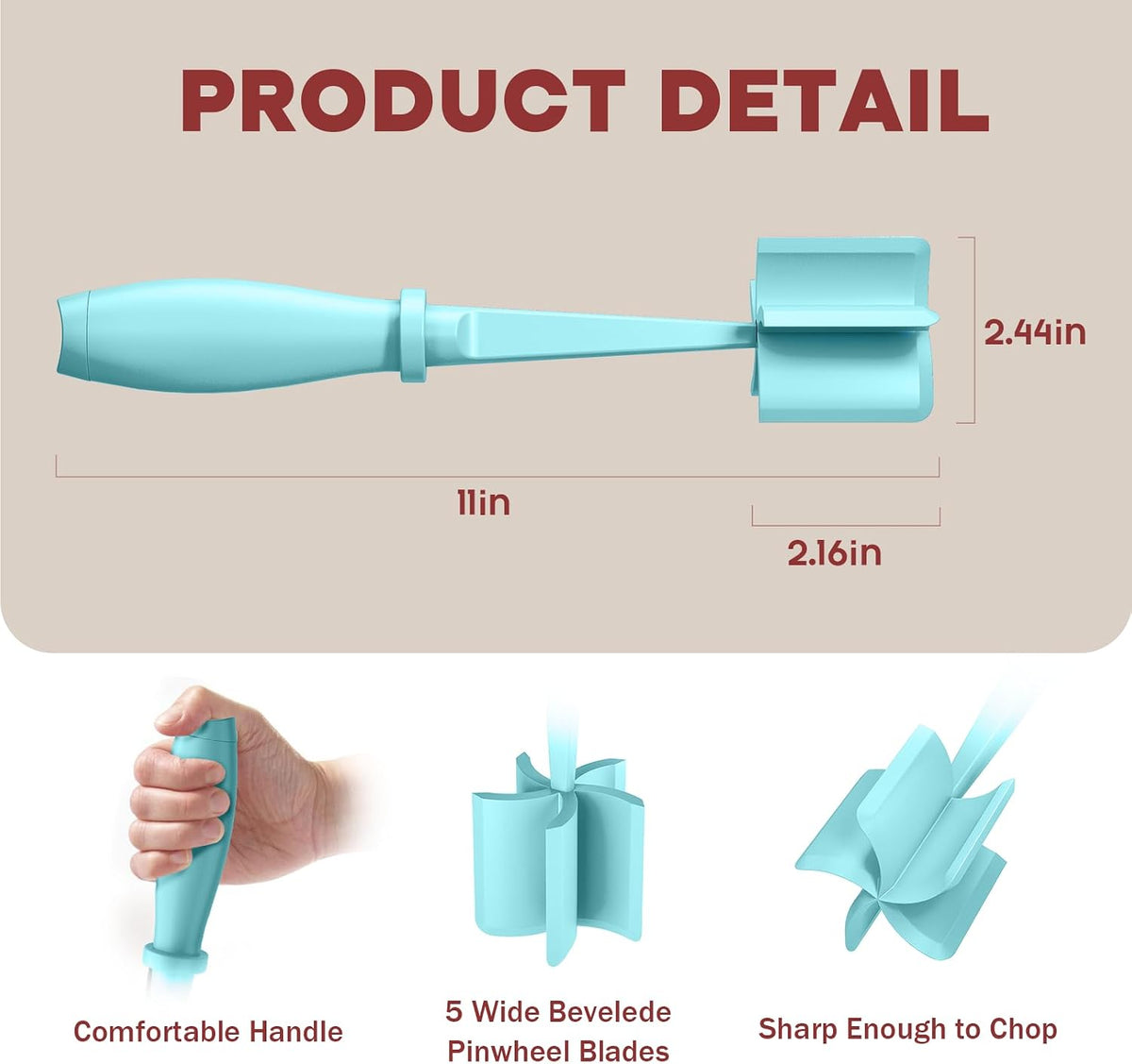 Meat Chopper Hamburger Grinder, Kitchen Smasher for Ground Beef