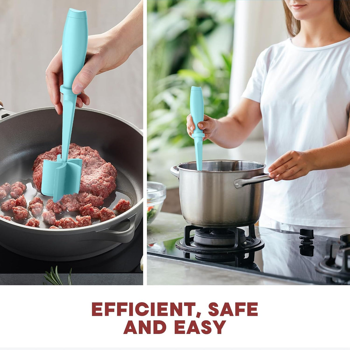 Meat Chopper Hamburger Grinder, Kitchen Smasher for Ground Beef