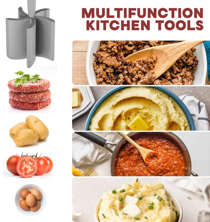 Meat Chopper Hamburger Grinder, Kitchen Smasher for Ground Beef