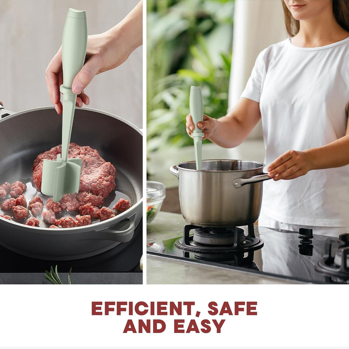Meat Chopper Hamburger Grinder, Kitchen Smasher for Ground Beef