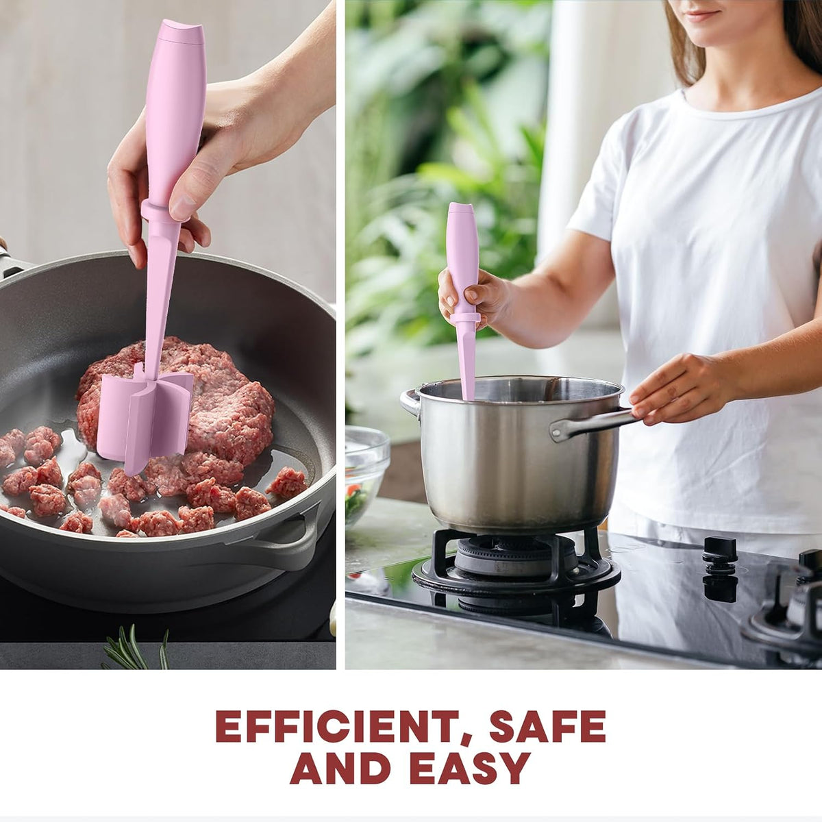 Meat Chopper Hamburger Grinder, Kitchen Smasher for Ground Beef
