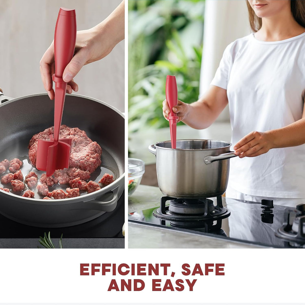 Meat Chopper Hamburger Grinder, Kitchen Smasher for Ground Beef