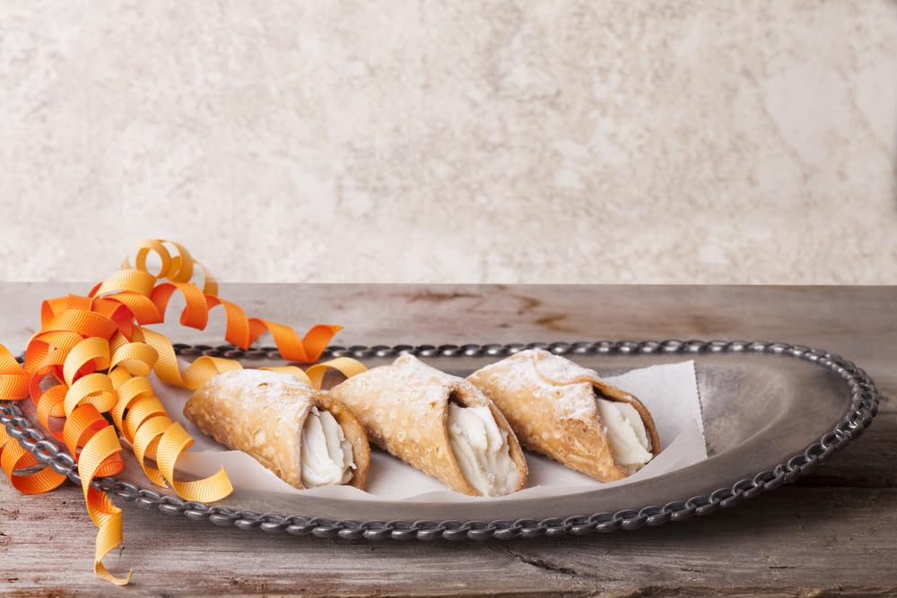 Mini Cannoli Shells | Traditional Sicilian-Style Dessert | Product of Italy | 24 Count | Fill with Cream, Custard, Ricotta Cheese, Pudding, or Ice Cream | 7.76 oz (Pack of 2)