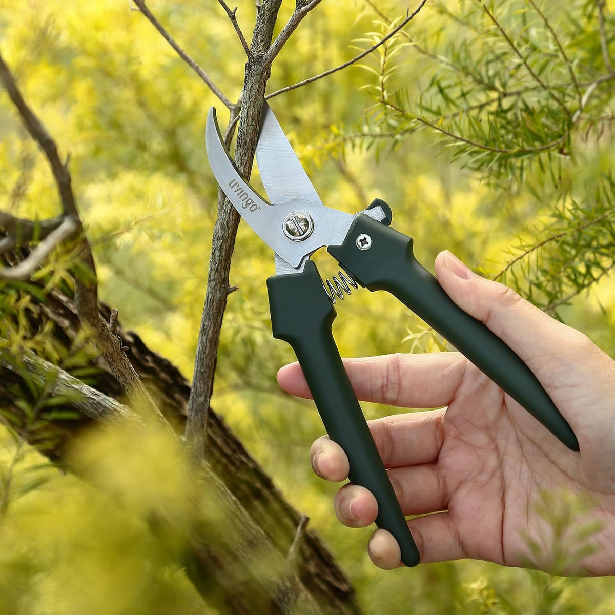 7.5" Professional Pruning Shears Set with Ergonomic Grip Handle