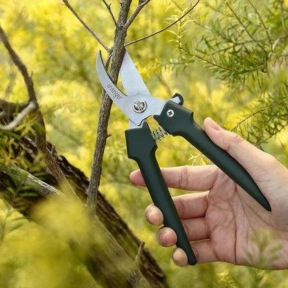 7.5" Professional Pruning Shears Set with Ergonomic Grip Handle