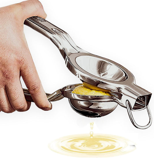 Innovee Group. 1 pack. Lemon Squeezer, Stainlees Steel Manual Citrus Press. Includes Lemon Recipes Ebook. Quality 18/10