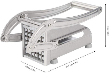 French Fry Cutter, Stainless Steel Potato Cutter, Potato Slicer with 8/8 Cutting Blade,Stainless Steel French Fry Press Perfect for use with Air Fryer