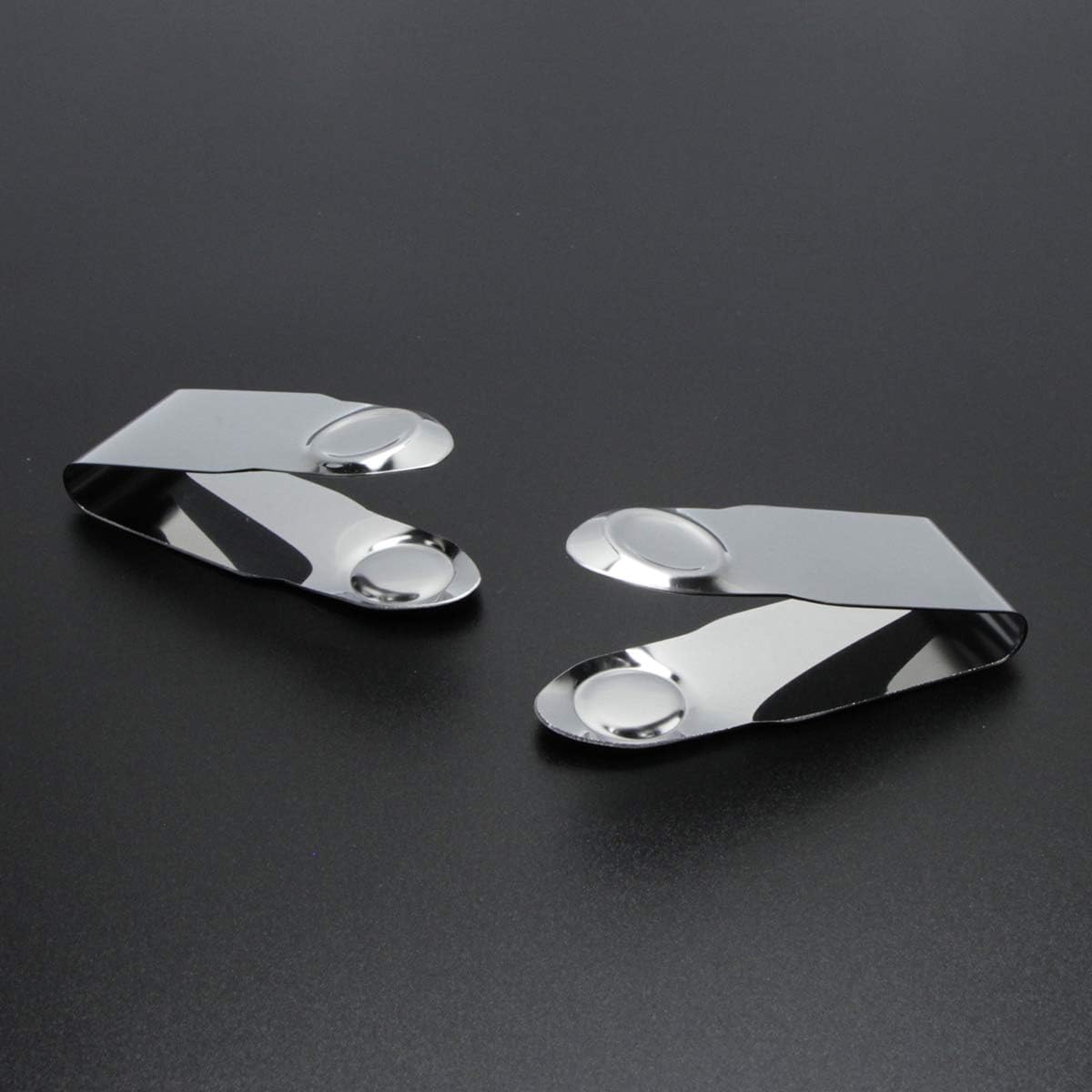 2Pcs Stainless Steel Strawberry Huller Fruit Stem Remover Picker Leaf Peeler Tweezers Kitchen Gadgets for Strawberry Cherry Tomato Fruit Tools, Silver
