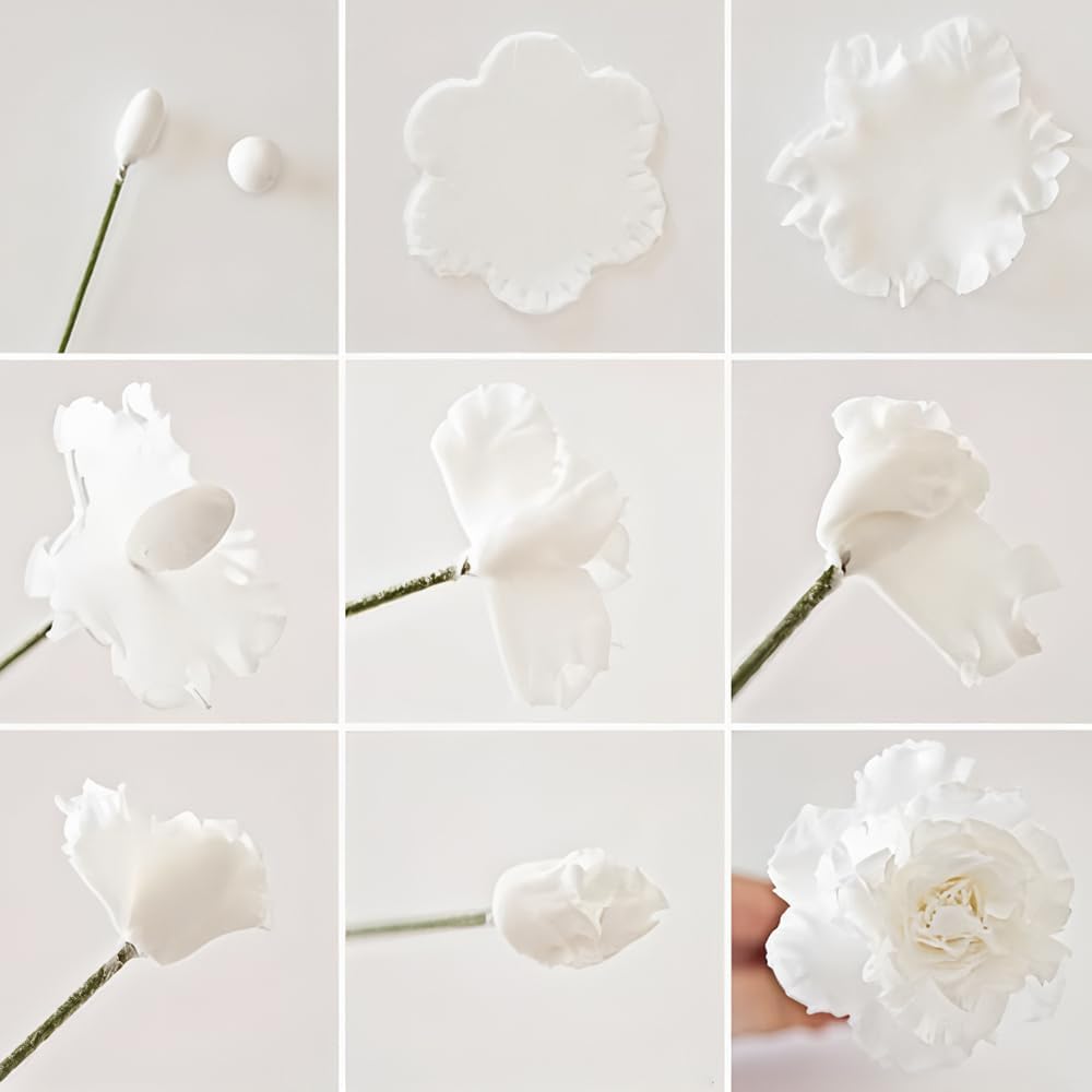 Flower Cookie Cutters Stainless Steel.,5-Pack–2.05"-3.74"