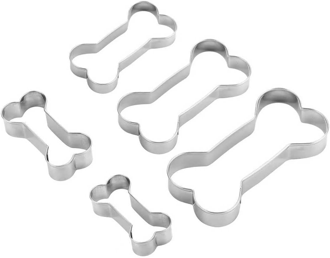 Flower Cookie Cutters Stainless Steel.,5-Pack–2.05"-3.74"