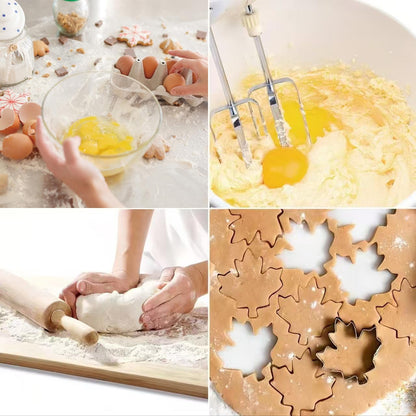 Flower Cookie Cutters Stainless Steel.,5-Pack–2.05"-3.74"