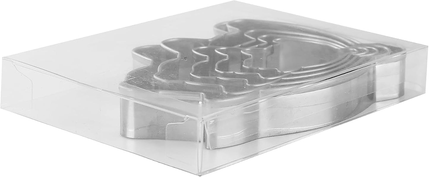 Flower Cookie Cutters Stainless Steel.,5-Pack–2.05"-3.74"