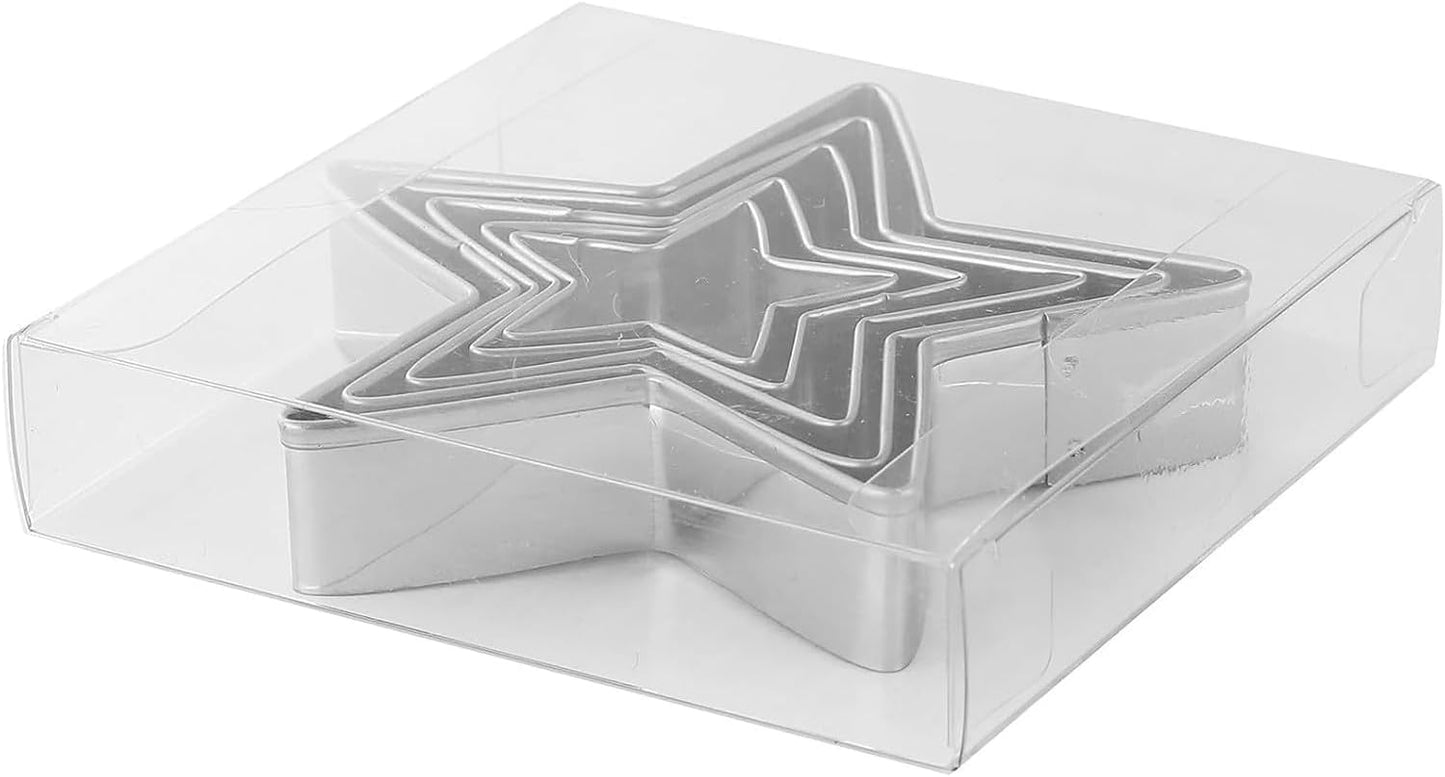 Flower Cookie Cutters Stainless Steel.,5-Pack–2.05"-3.74"