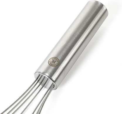 Richburn 2pc 12" Stainless Steel Balloon & Flat Whisk - Satin Finish