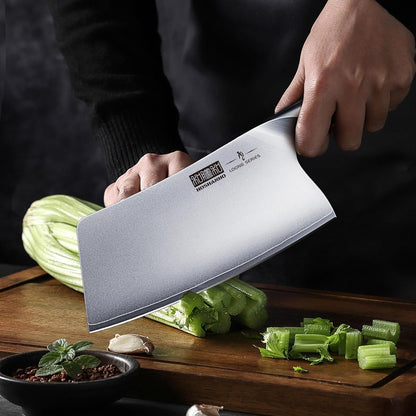 Cleaver Knife 7 Inch, Ultra Sharp Vegetable Meat Chopper Knife | Japanese High Carbon Steel Chopper Butcher Knife, Multifunction Cooking Knife for Home Kitchen and Restaurant