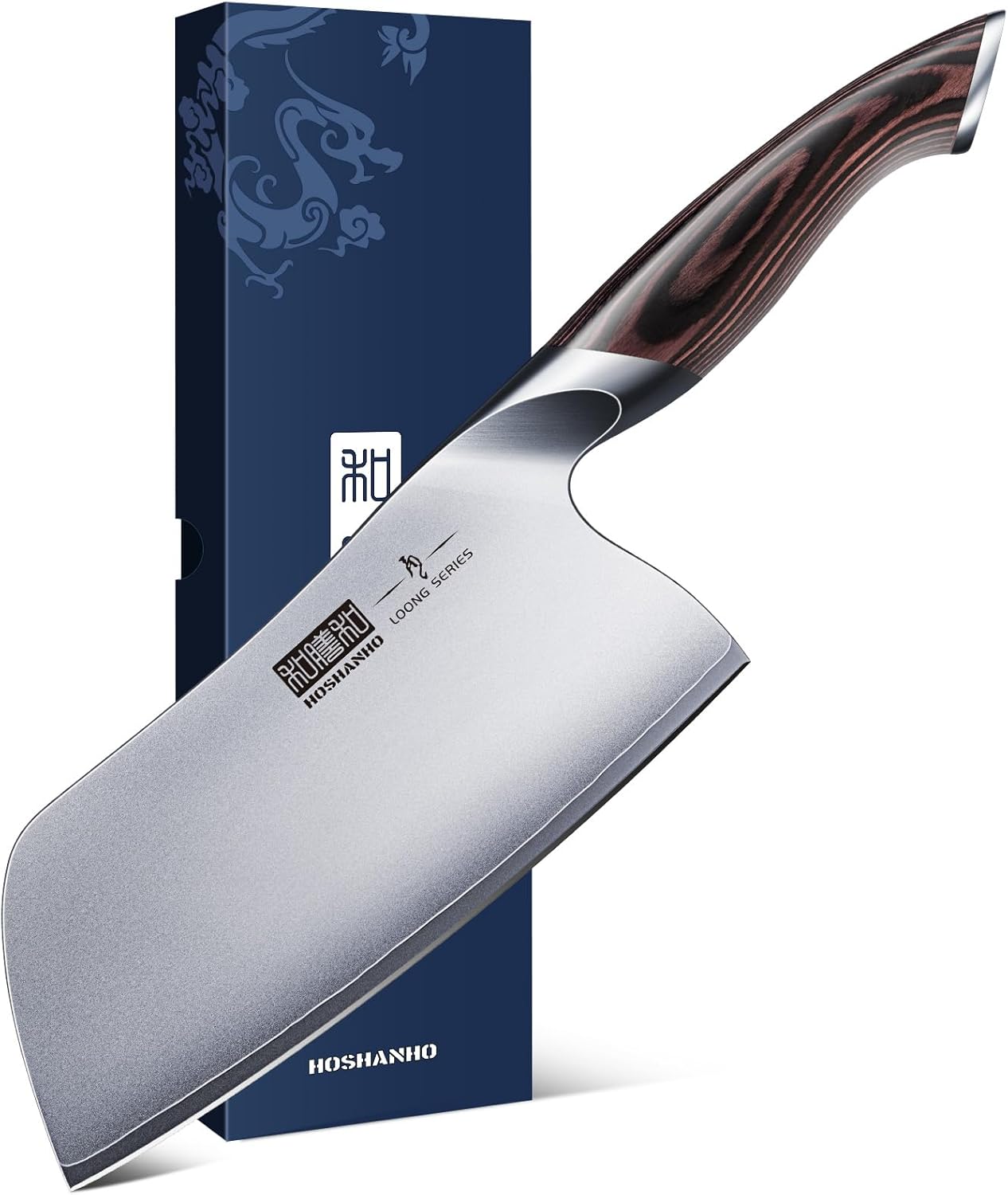 Cleaver Knife 7 Inch, Ultra Sharp Vegetable Meat Chopper Knife | Japanese High Carbon Steel Chopper Butcher Knife, Multifunction Cooking Knife for Home Kitchen and Restaurant