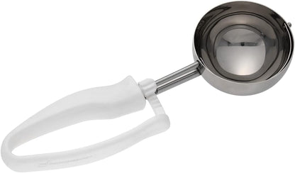 Ice Cream Scoop 1 Case 1.4 oz Stainless Steel Portioner Commercial Kitchen Tool Comfortable Grip Dishwasher-Safe Ambidextrous Handle
