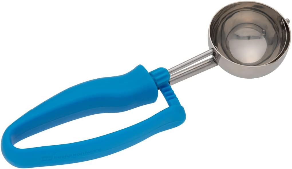 Ice Cream Scoop 1 Case 1.4 oz Stainless Steel Portioner Commercial Kitchen Tool Comfortable Grip Dishwasher-Safe Ambidextrous Handle