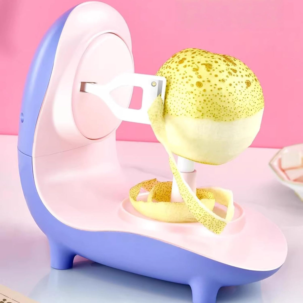 Electric Fruit Peeler, Automatically Peels Apples, Comes with A Slicer and Corer, Quickly Makes Applesauce Pie in Your Home Kitchen