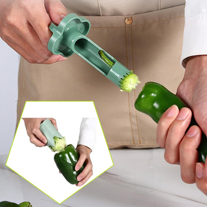New Upgrade Deseeder for Pepper,Tomato,Apple-Efficient Kitchen Prep Tool
