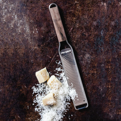 Microplane Zester Grater for Citrus Fruits, Hard Cheese, Ginger, Chocolate, Nutmeg and Truffle with Stainless Steel Blades - Made in USA