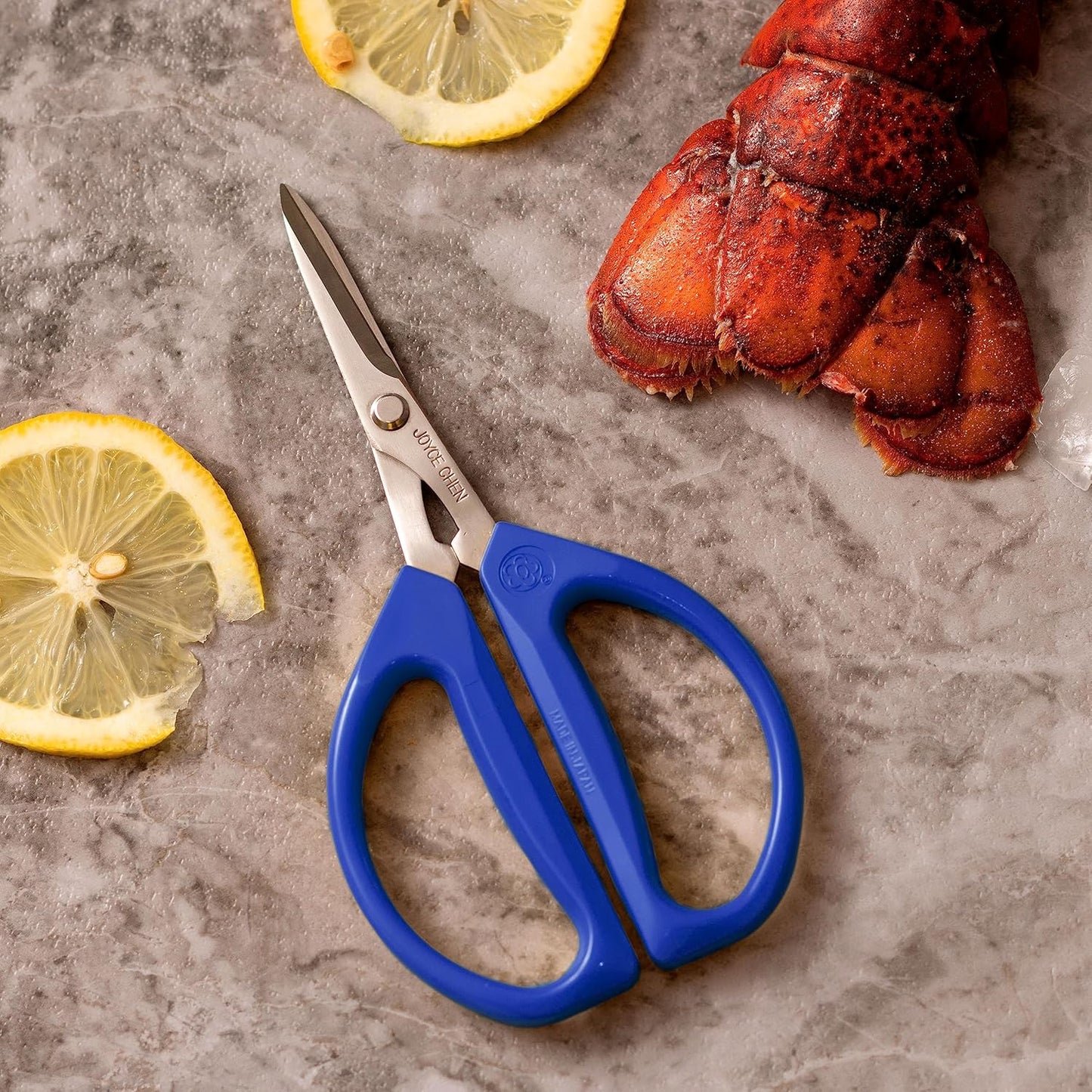 Joyce Chen Original Unlimited Kitchen Scissors All Purpose Kitchen Shears With Comfortable Handles, Red