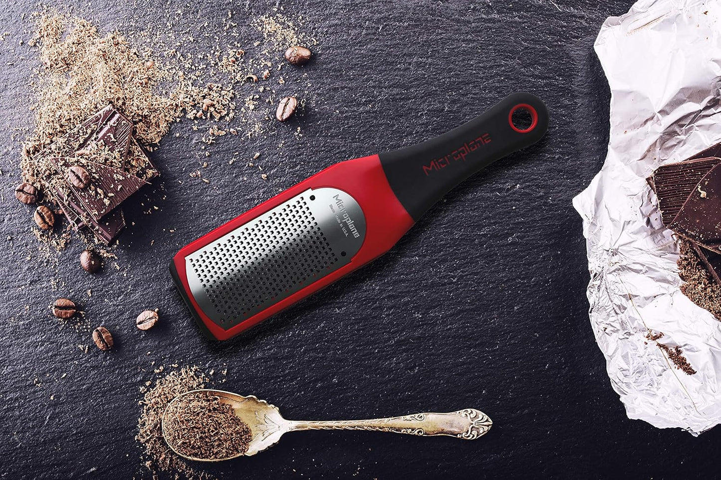 Microplane Artisan Series Cheese Grater and Zester (Fine, Red)