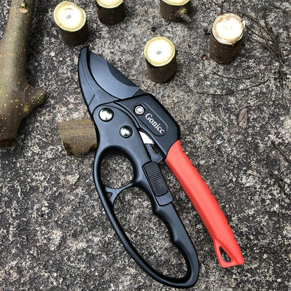 gonicc 8" Professional Premium Titanium Bypass Pruning Shears (GPPS-1003), Hand Pruners, Garden Clippers.