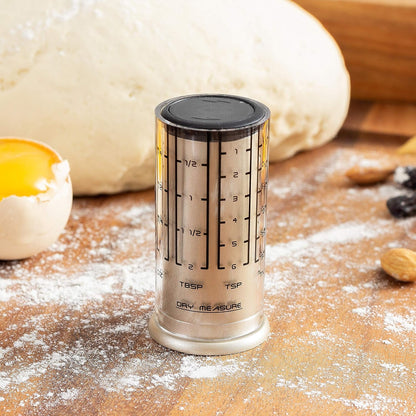 KitchenArt Professional Series 2 Cup Adjust-A-Cup, Champagne Satin, Adjustable, 1/8 to 2-Cup