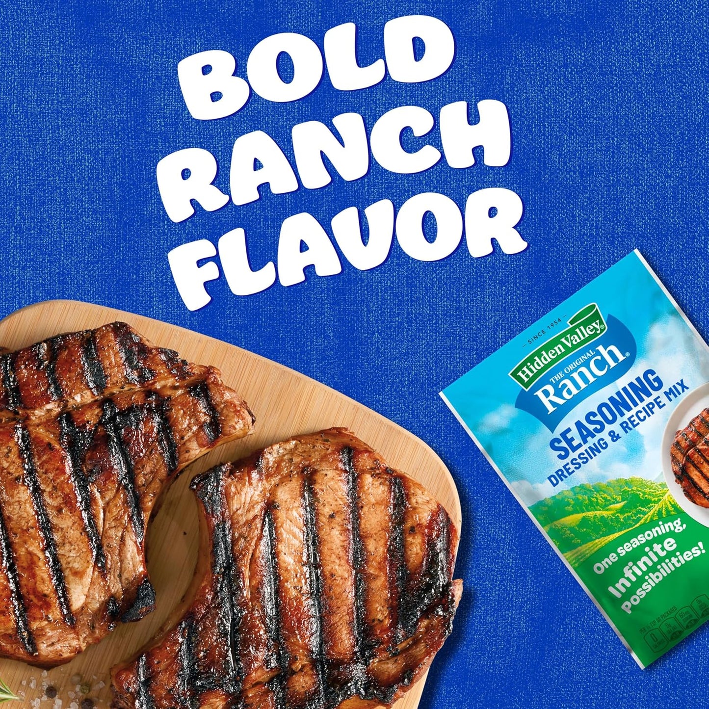 Hidden Valley Original Ranch Seasoning, Dressing and Recipe Mix, 1 Ounce Each, 4 Count (Package May Vary)