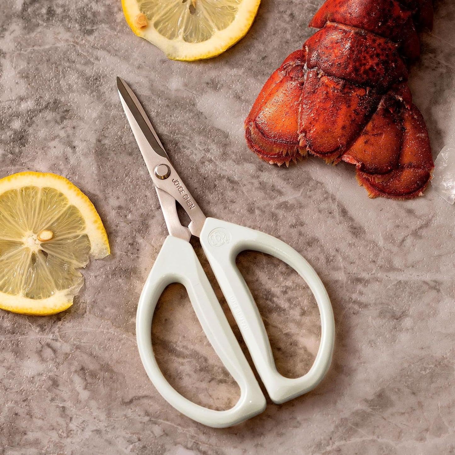 Joyce Chen Original Unlimited Kitchen Scissors All Purpose Kitchen Shears With Comfortable Handles, Red