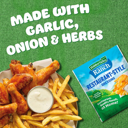 Hidden Valley Original Ranch Restaurant Style Dressing Recipe Mix, 0.4 Ounce (Package May Vary)