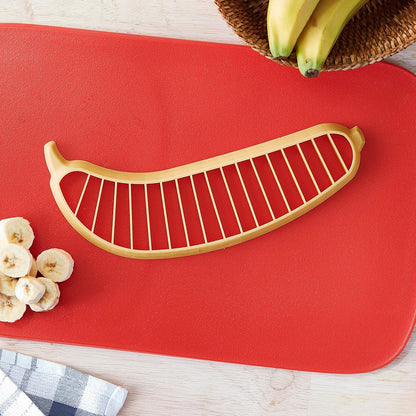 Hutzler Banana Slicer, Easy To Use Plastic Banana Fuit Cutter