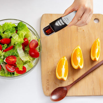 KitchenArt Pro Adjustable Measuring Set, Includes Adjustable Tablespoon, Teaspoon, and 2 Cup Measuring Cup