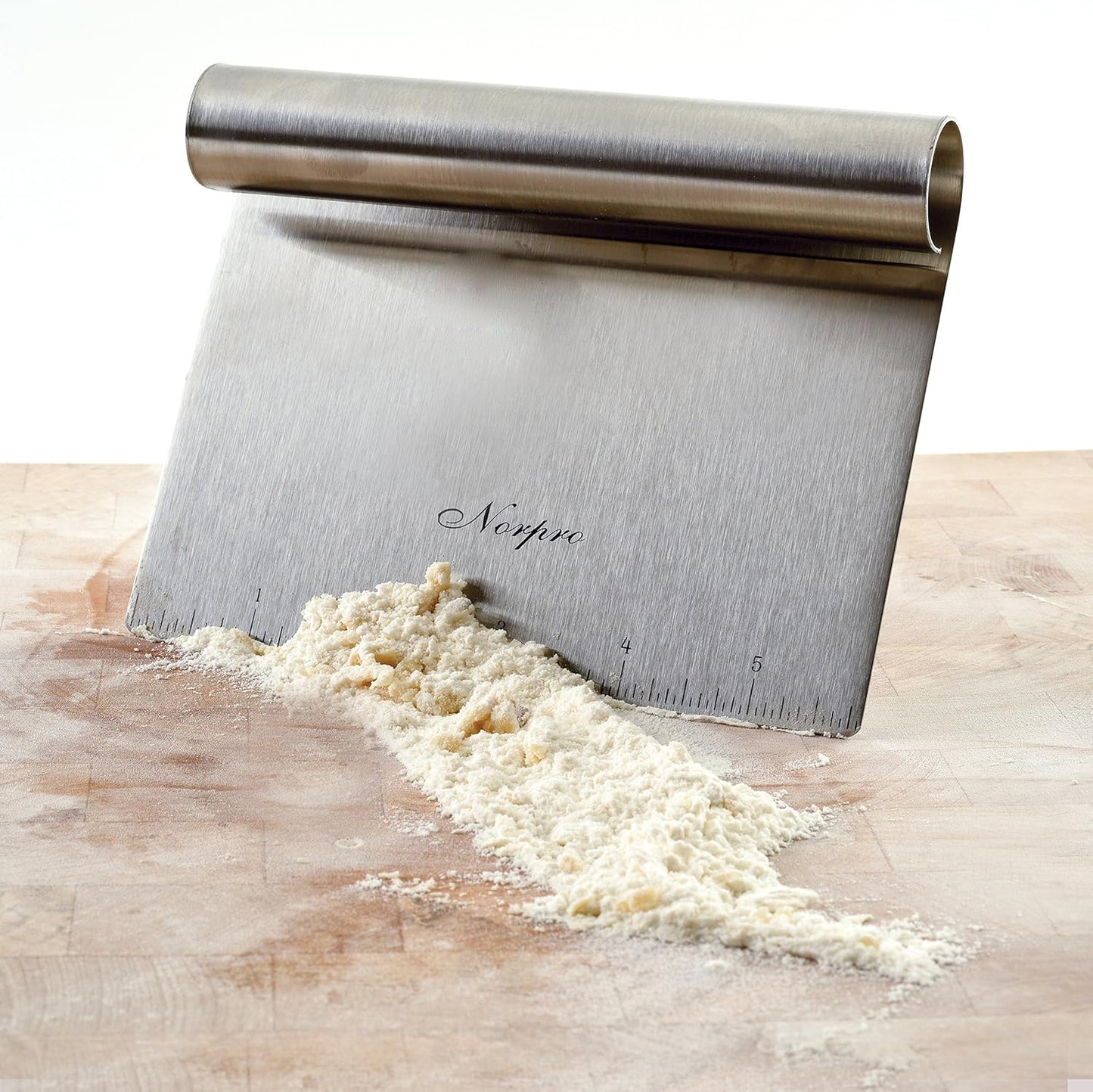 Norpro Stainless Steel Scraper/Chopper, 6in/15cm x 4in/10cm