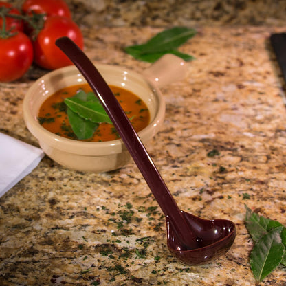 CARLISLE FOODSERVICE PRODUCTS 029503 Carly Plastic Dressing/Serving Ladle, 1 oz./9.5", Black