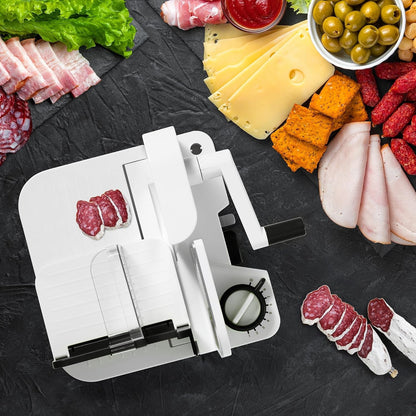 Deli Slicer, 6.5" Stainless Steel Blade, Adjustable Thickness