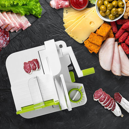 Deli Slicer, 6.5" Stainless Steel Blade, Adjustable Thickness