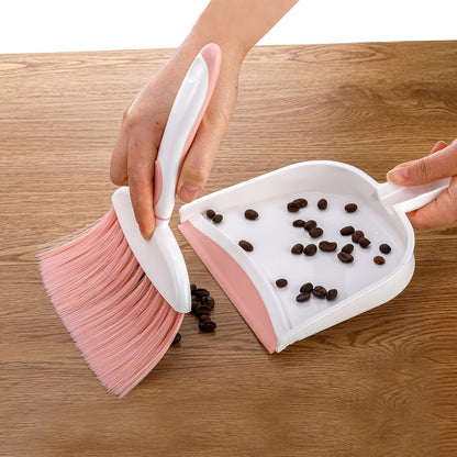 3 Pack Small Dustpan and Brush Set, Multipurpose Plastic Small Hand Whisk Broom and Dustpan Set Cleaning Sweep Tools for Desk Car Keyboard Countertop Home Kitchen