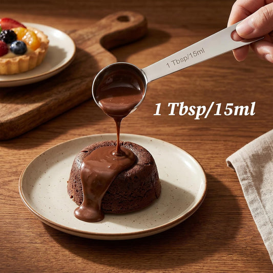3Pcs Measuring Spoon, Tablespoon Measurings Spoon, Coffee Scoop Spoons Coffees Scoop For Ground Coffees, Long Handle Measuring Spoons For Cooking Baking Coffee Sugar