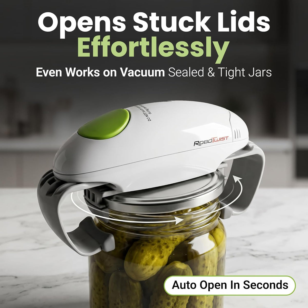 Robotwist Automatic Jar Opener Deluxe Model with Improved Torque