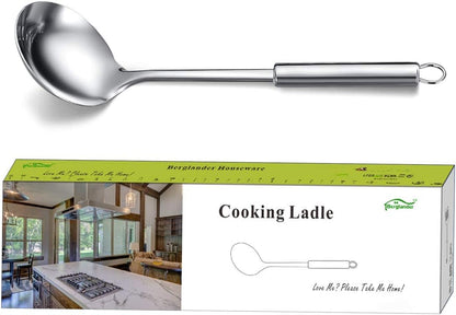 Stainless Steel Ladle, Soup Ladle, Cooking Ladle, Kitchen Ladle, Metal Soup Spoon For Cooking Non-Stick And Heat Resistant, Dishwasher Safe, Easy to Clean