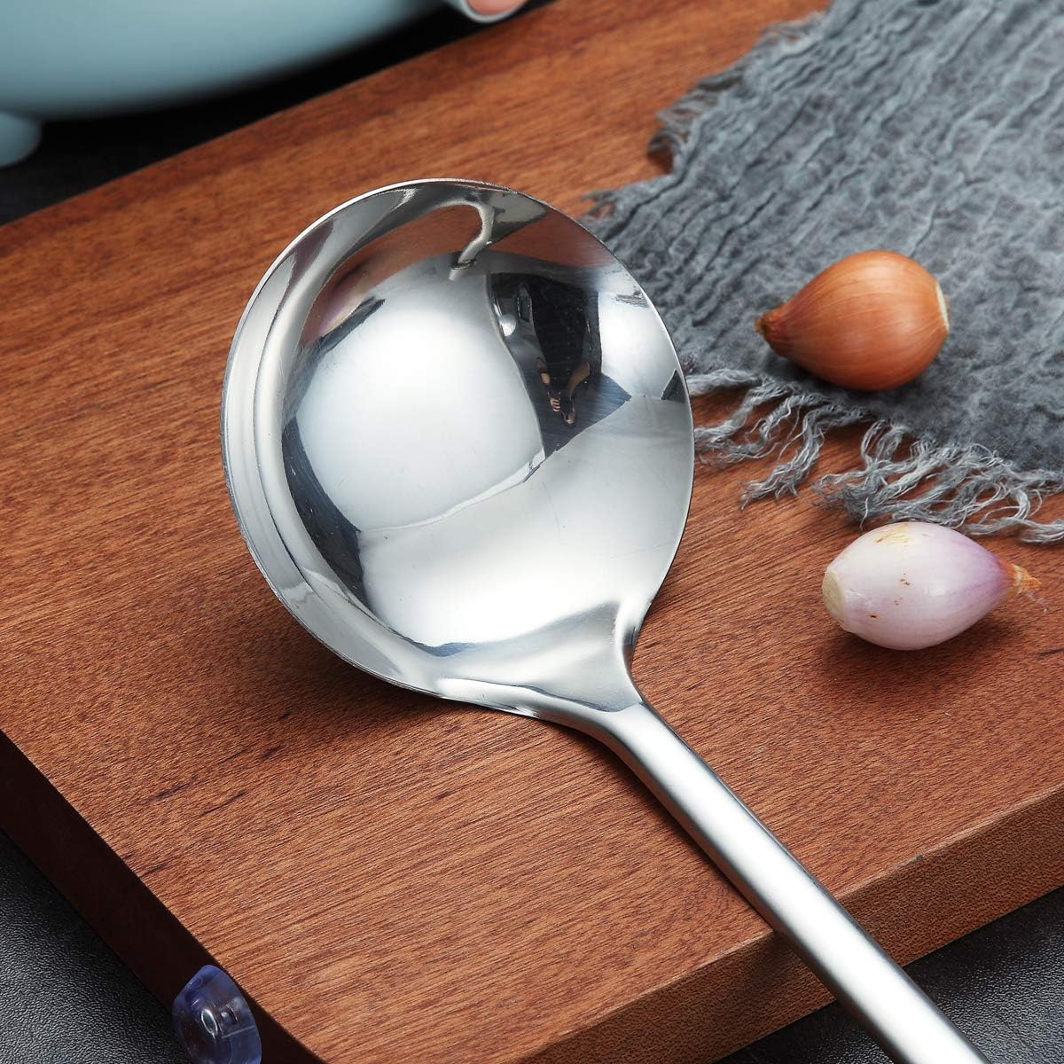 Stainless Steel Ladle, Soup Ladle, Cooking Ladle, Kitchen Ladle, Metal Soup Spoon For Cooking Non-Stick And Heat Resistant, Dishwasher Safe, Easy to Clean