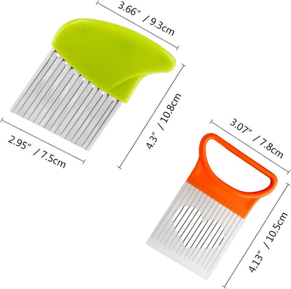 Stainless Steel Potato Crinkle Cutter Knife Set