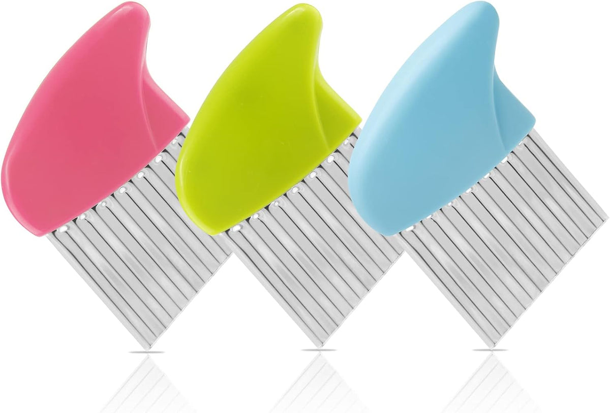 Stainless Steel Potato Crinkle Cutter Knife Set