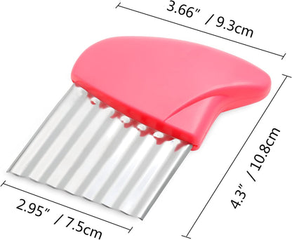Stainless Steel Potato Crinkle Cutter Knife Set